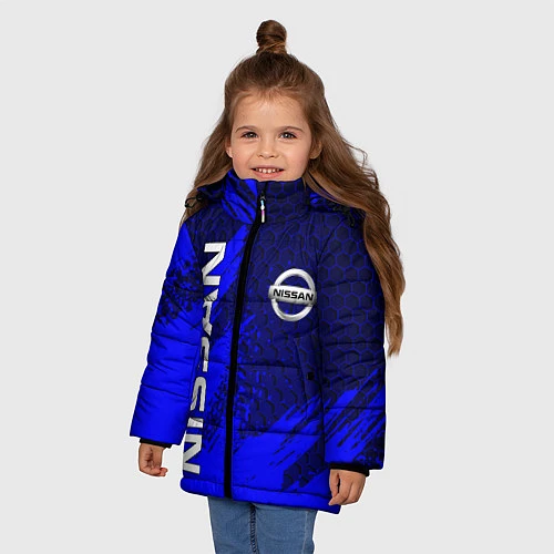 Зимняя куртка для девочки NISSAN / 3D-Черный – фото 3