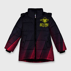 Куртка зимняя для девочки ВДВ, цвет: 3D-черный