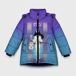Куртка зимняя для девочки The umbrella academy, цвет: 3D-черный