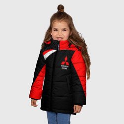 Куртка зимняя для девочки EVO Racer uniform, цвет: 3D-черный — фото 2