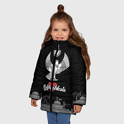 Куртка зимняя для девочки Дагестан Махачкала, цвет: 3D-черный — фото 2