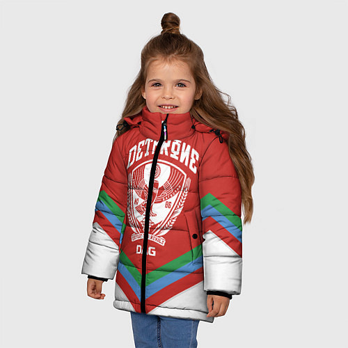 Зимняя куртка для девочки Дагестан / 3D-Черный – фото 3
