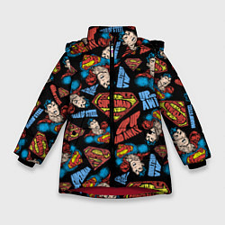Куртка зимняя для девочки Up up and away, цвет: 3D-красный