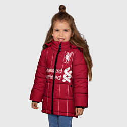 Куртка зимняя для девочки Liverpool FC, цвет: 3D-черный — фото 2