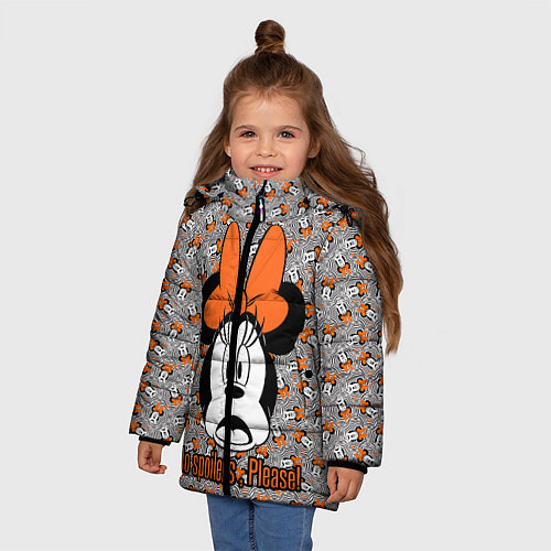 Зимняя куртка для девочки No spoilers , please! / 3D-Черный – фото 3