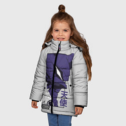 Куртка зимняя для девочки Синдзи Икари, цвет: 3D-светло-серый — фото 2