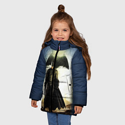 Куртка зимняя для девочки Лига справедливости, цвет: 3D-черный — фото 2