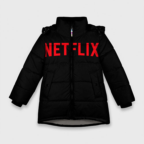 Зимняя куртка для девочки NETFLIX / 3D-Светло-серый – фото 1