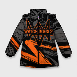 Куртка зимняя для девочки WATCH DOGS, цвет: 3D-черный