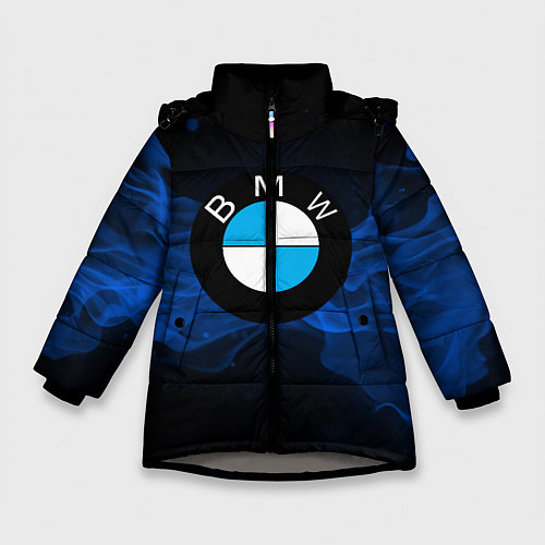 Зимняя куртка для девочки BMW / 3D-Светло-серый – фото 1
