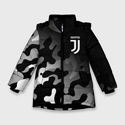 Куртка зимняя для девочки JUVENTUS ЮВЕНТУС, цвет: 3D-черный