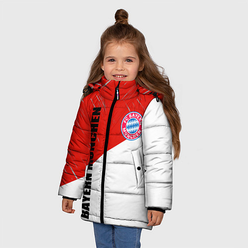 Зимняя куртка для девочки Бавария / 3D-Черный – фото 3