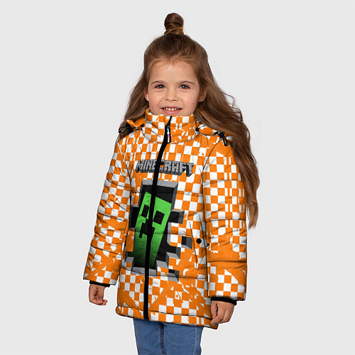 Зимняя куртка для девочки MINECRAFT / 3D-Черный – фото 3