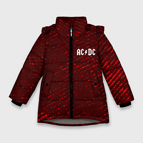 Зимняя куртка для девочки AC DС / 3D-Светло-серый – фото 1