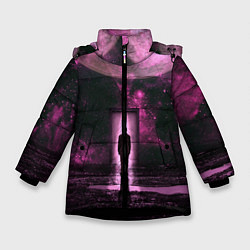 Куртка зимняя для девочки Teleport, цвет: 3D-черный