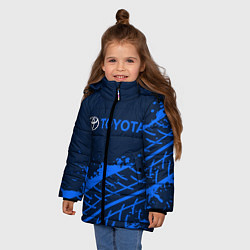 Куртка зимняя для девочки TOYOTA ТОЙОТА, цвет: 3D-черный — фото 2