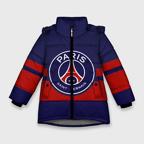 Зимняя куртка для девочки PSG / 3D-Светло-серый – фото 1