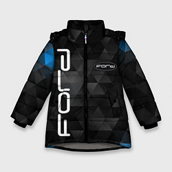 Куртка зимняя для девочки FORD, цвет: 3D-светло-серый