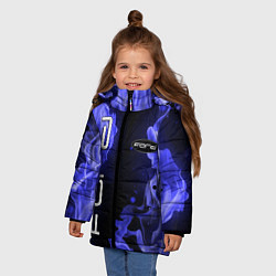 Куртка зимняя для девочки FORD, цвет: 3D-черный — фото 2