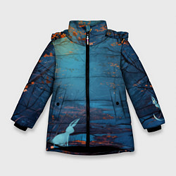 Куртка зимняя для девочки Forest, цвет: 3D-черный