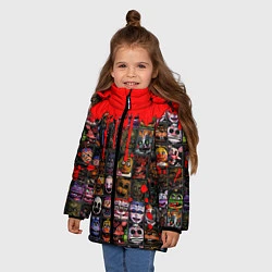 Куртка зимняя для девочки Five Nights At Freddys, цвет: 3D-черный — фото 2