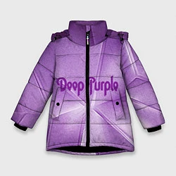 Куртка зимняя для девочки Deep Purple, цвет: 3D-черный
