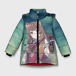 Куртка зимняя для девочки Рафталия, цвет: 3D-красный
