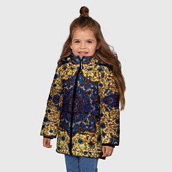 Куртка зимняя для девочки Золотой ковер, цвет: 3D-черный — фото 2