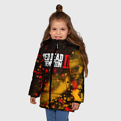 Куртка зимняя для девочки RED DEAD REDEMPTION 2, цвет: 3D-черный — фото 2