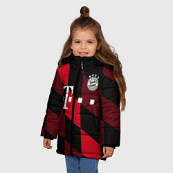 Куртка зимняя для девочки ФК Бавария Мюнхен, цвет: 3D-черный — фото 2
