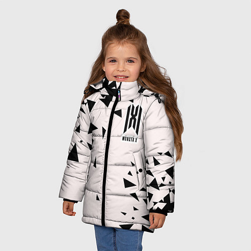 Зимняя куртка для девочки Monsta X / 3D-Черный – фото 3