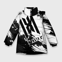 Куртка зимняя для девочки Monsta X, цвет: 3D-черный