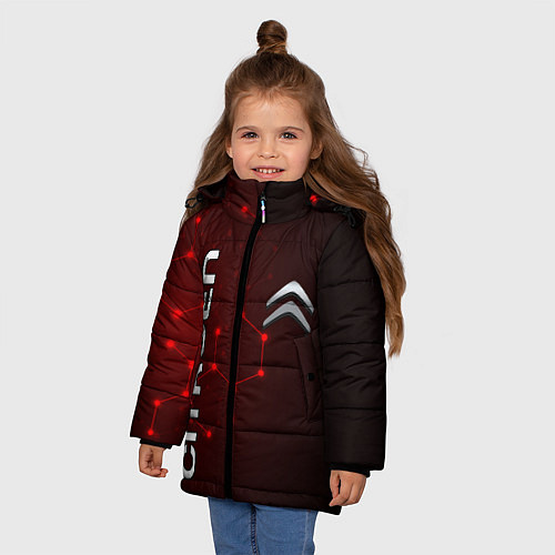 Зимняя куртка для девочки CITROEN / 3D-Черный – фото 3