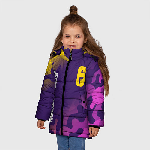 Зимняя куртка для девочки RAINBOW SIX SIEGE РАДУГА 6 / 3D-Черный – фото 3