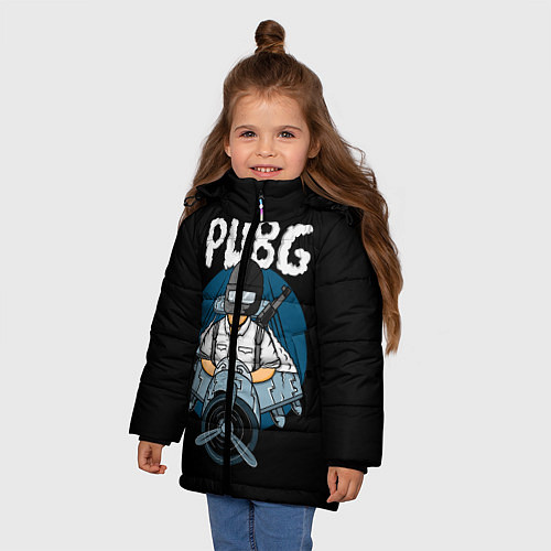 Зимняя куртка для девочки PUBG / 3D-Черный – фото 3