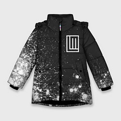 Куртка зимняя для девочки LINDEMANN ЛИНДЕМАНН, цвет: 3D-черный