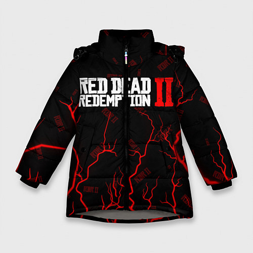 Зимняя куртка для девочки RED DEAD REDEMPTION 2 / 3D-Светло-серый – фото 1