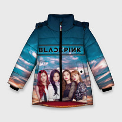 Куртка зимняя для девочки BlackPink, цвет: 3D-красный