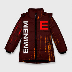 Куртка зимняя для девочки EMINEM ЭМИНЕМ, цвет: 3D-черный