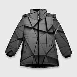 Куртка зимняя для девочки ABSTRACTION STYLE, цвет: 3D-черный