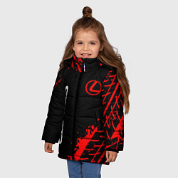 Куртка зимняя для девочки LEXUS ЛЕКСУС, цвет: 3D-красный — фото 2