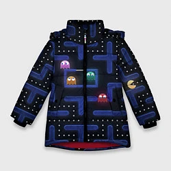 Куртка зимняя для девочки Pacman, цвет: 3D-красный
