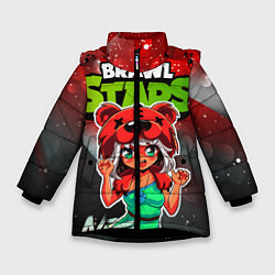 Куртка зимняя для девочки Nita Brawl Stars, цвет: 3D-черный
