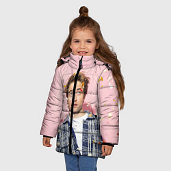 Куртка зимняя для девочки ROBERT PATTINSON, цвет: 3D-красный — фото 2