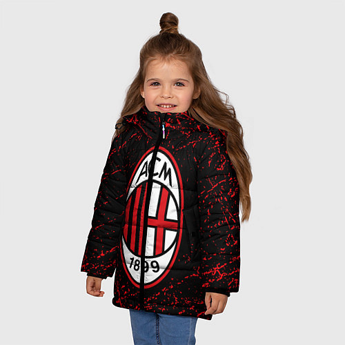 Зимняя куртка для девочки MILAN / 3D-Черный – фото 3
