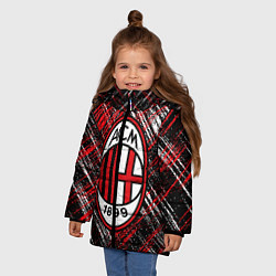 Куртка зимняя для девочки MILAN, цвет: 3D-черный — фото 2