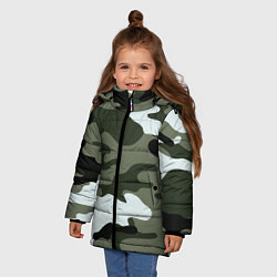 Куртка зимняя для девочки Camouflage 2, цвет: 3D-красный — фото 2