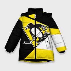 Куртка зимняя для девочки Pittsburgh Penguins Exclusive, цвет: 3D-черный