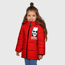 Куртка зимняя для девочки STAN LEE, цвет: 3D-черный — фото 2