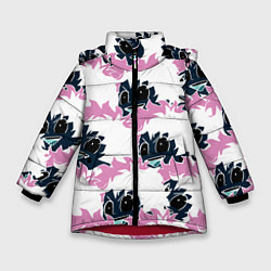 Куртка зимняя для девочки МИДОРИА, цвет: 3D-красный